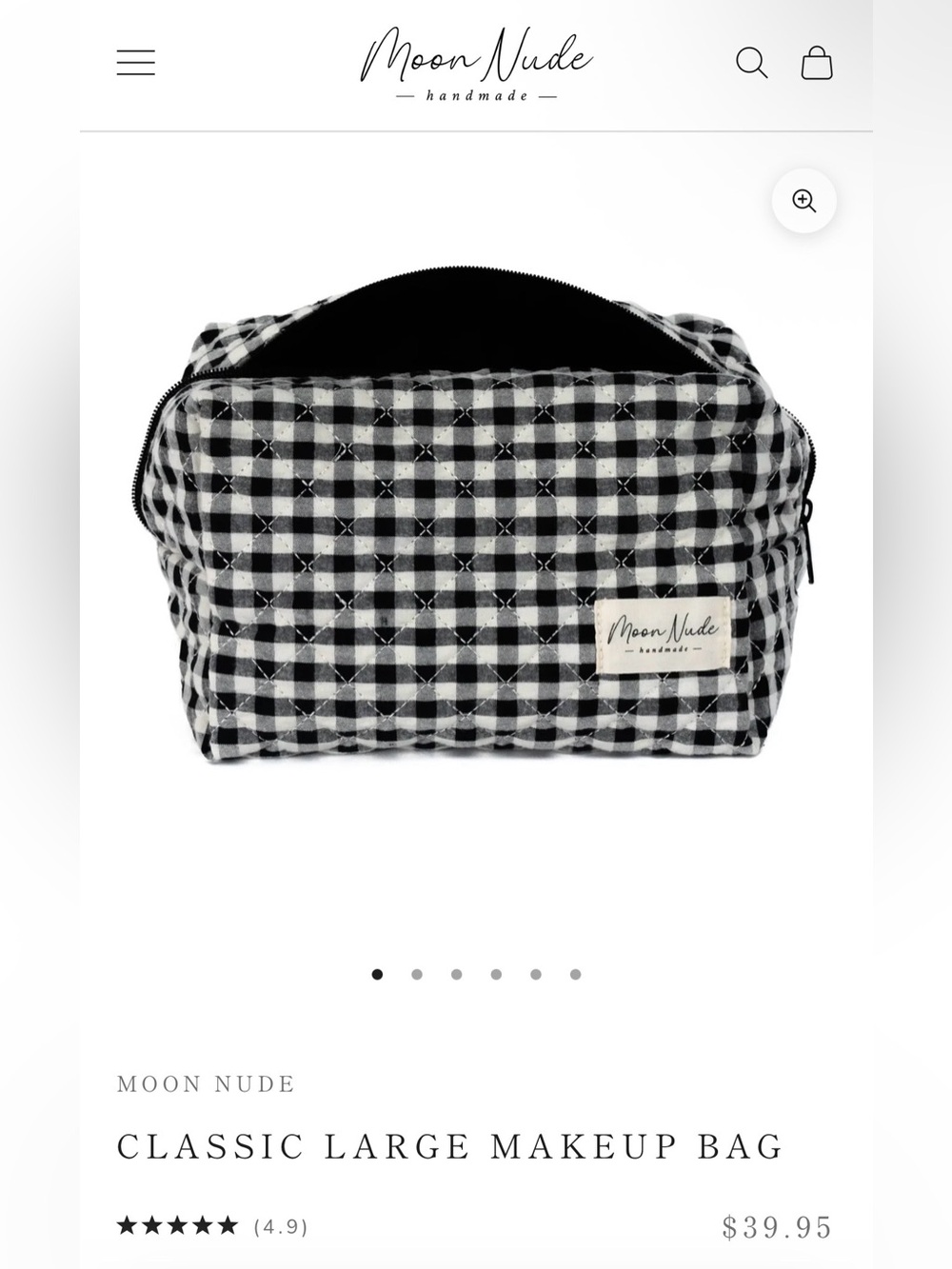 Moon Nude Classic Large Makeup Bag